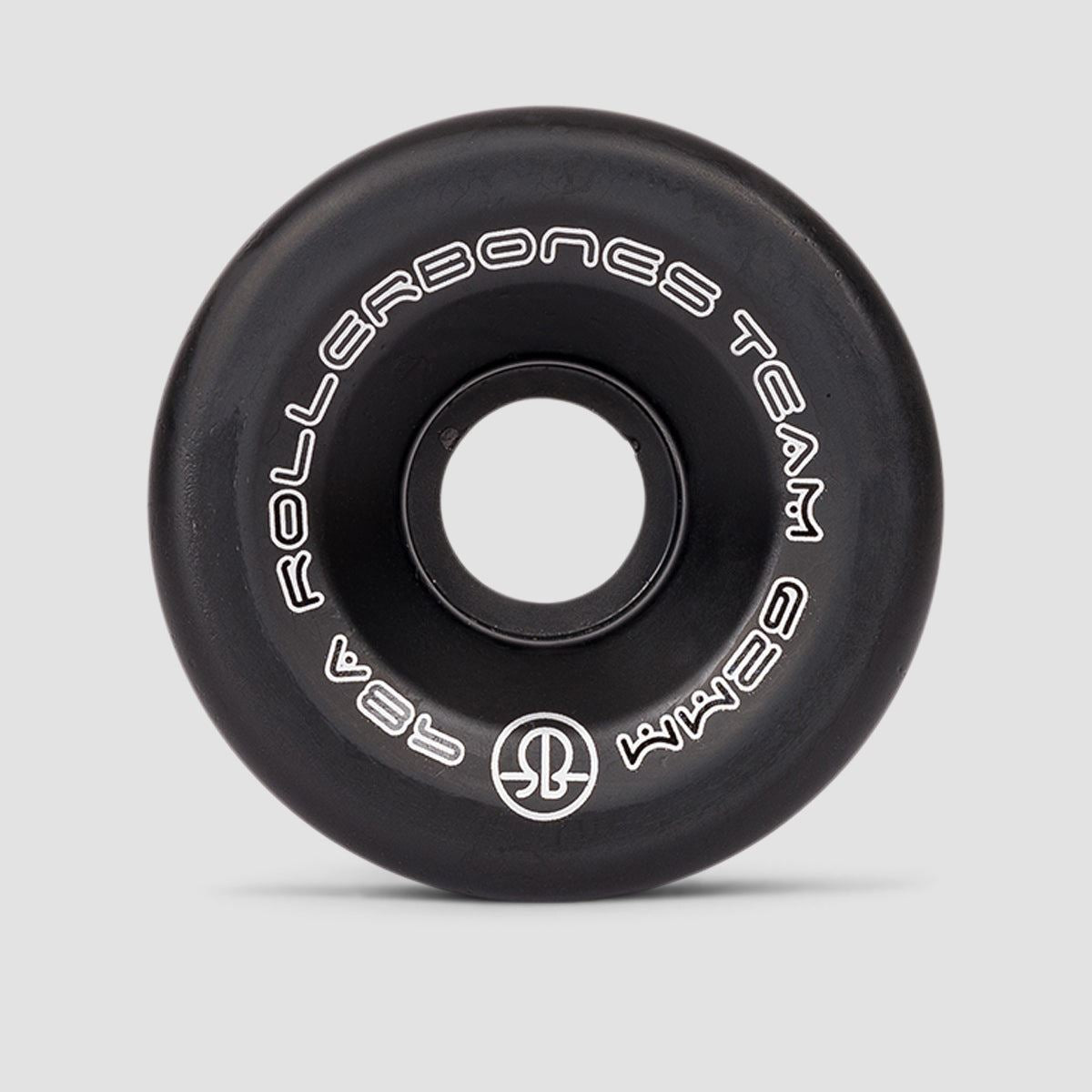 Rollerbones Team Logo 98a Quad Wheels x8 Black 62mm