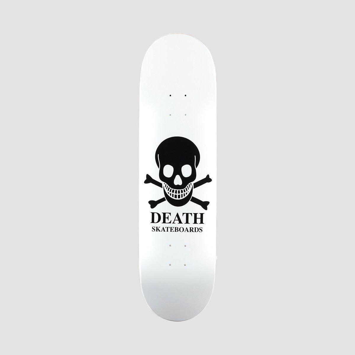 Death OG Skull Skateboard Deck White - 8.5"