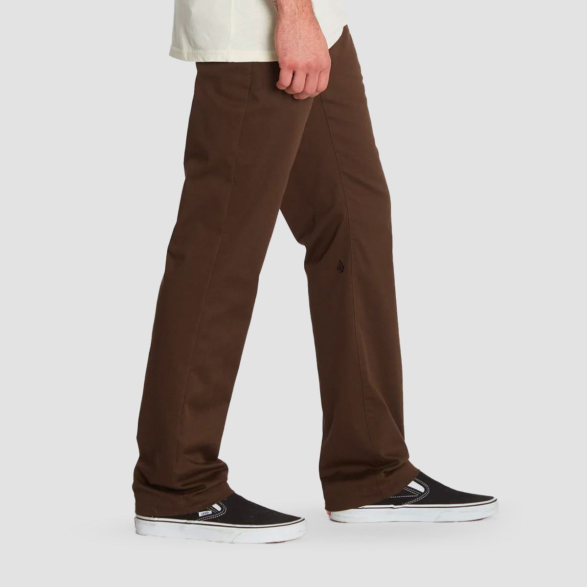 Volcom Frickin Modern Stretch Chino Pants Dark Brown Volcom Frickin Modern Stretch Chino Pants Dark Brown