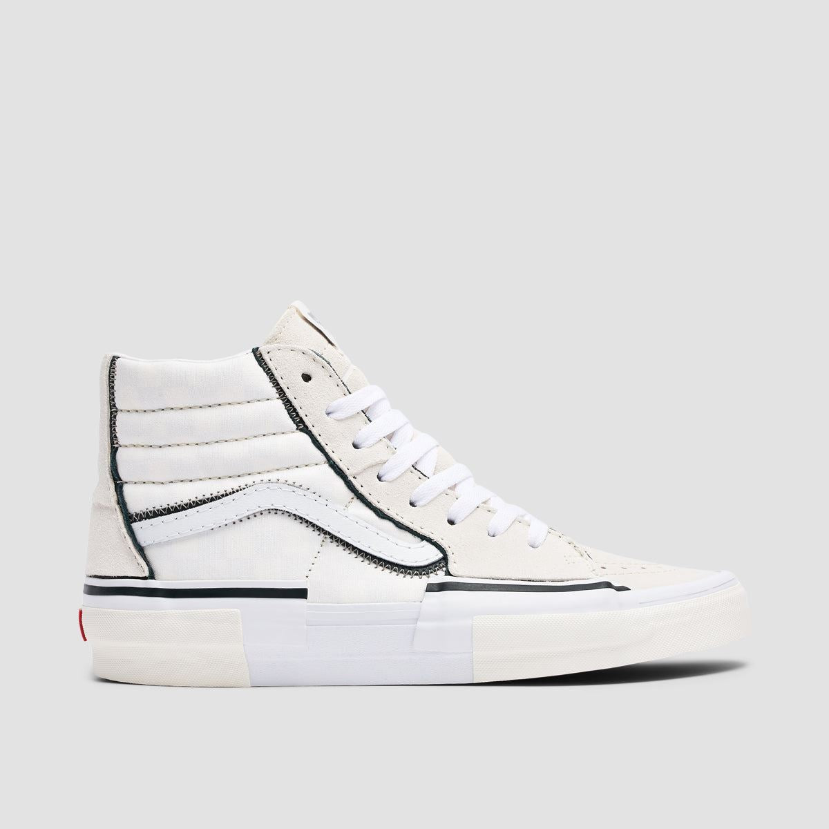 Vans Sk8-Hi Reconstruct High Top Shoes - Marshmallow/White