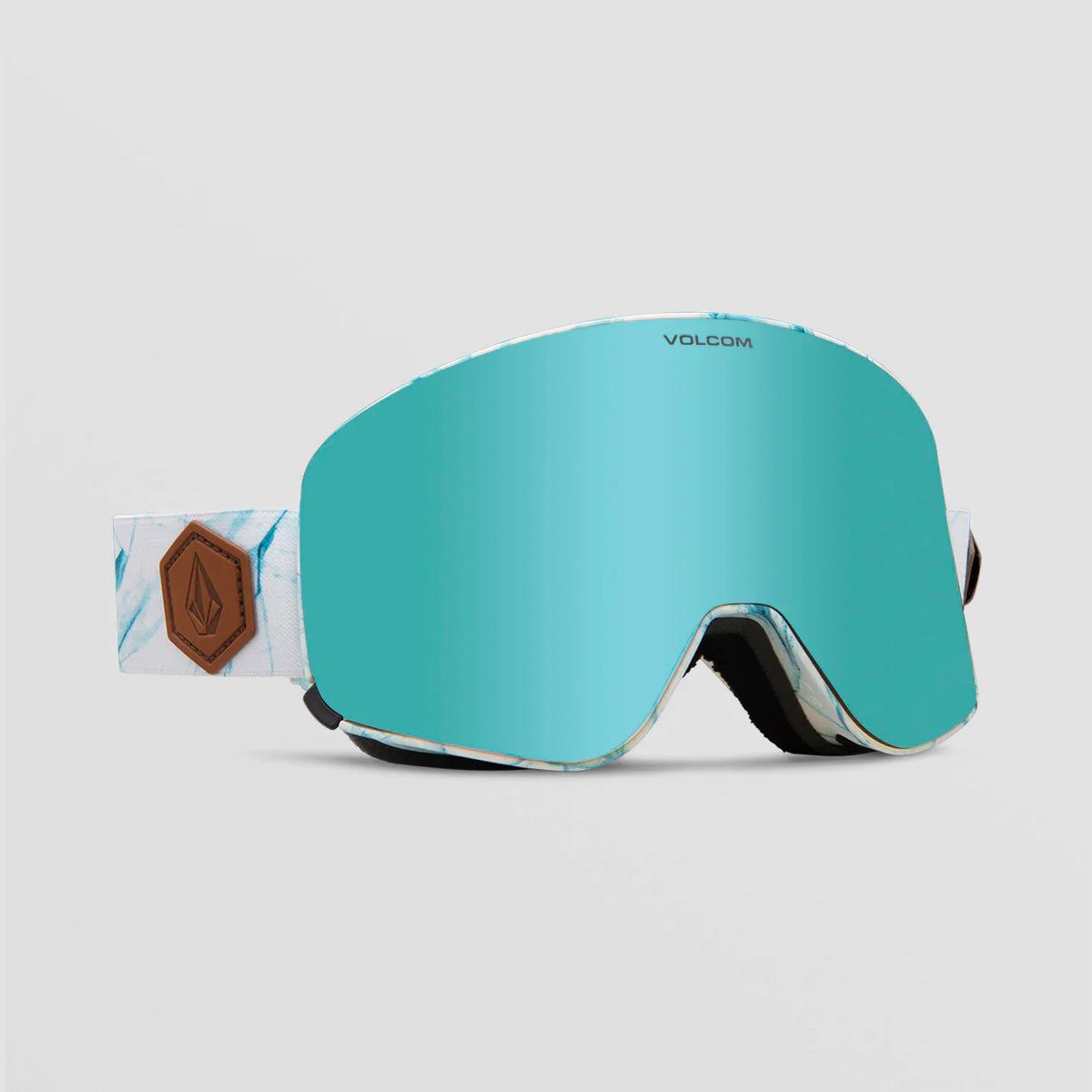 Volcom Odyssey Snow Goggles White Ice/Ice Chrome + Bonus Lens Dark Grey