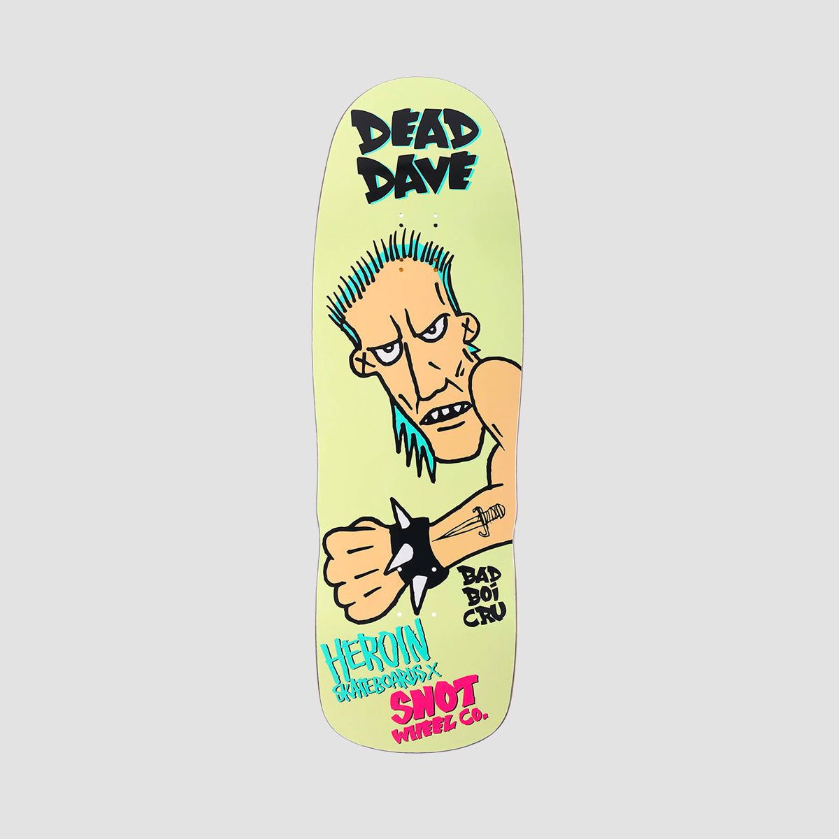 Heroin Dead Dave Bad Boi Razor Edge Skateboard Deck - 10.1"
