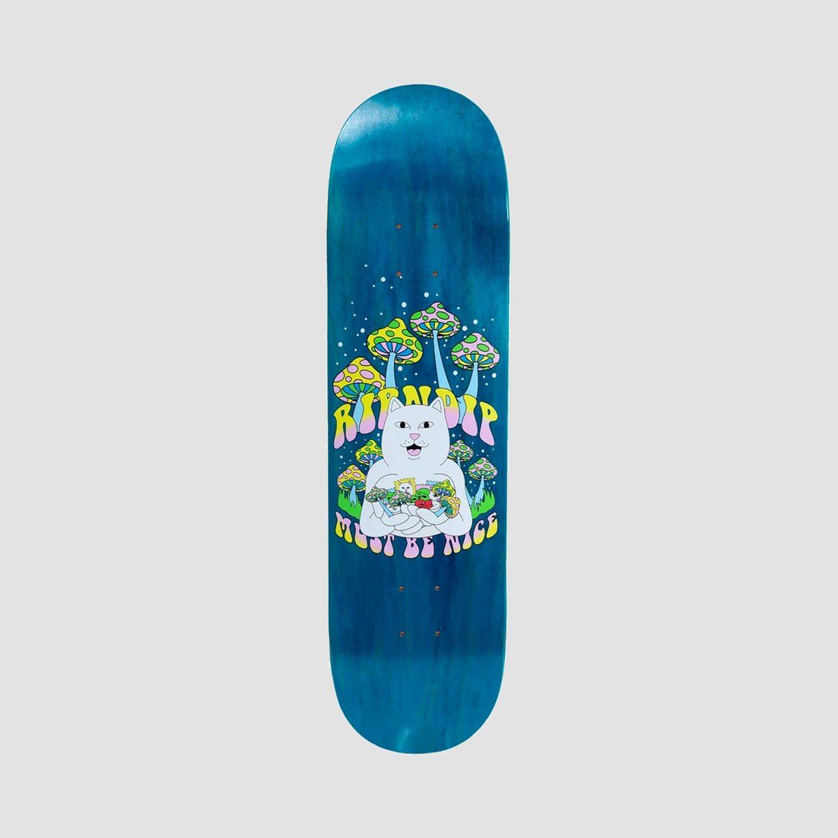 Ripndip Trippy Treatz Skateboard Deck Blue - 8.5"