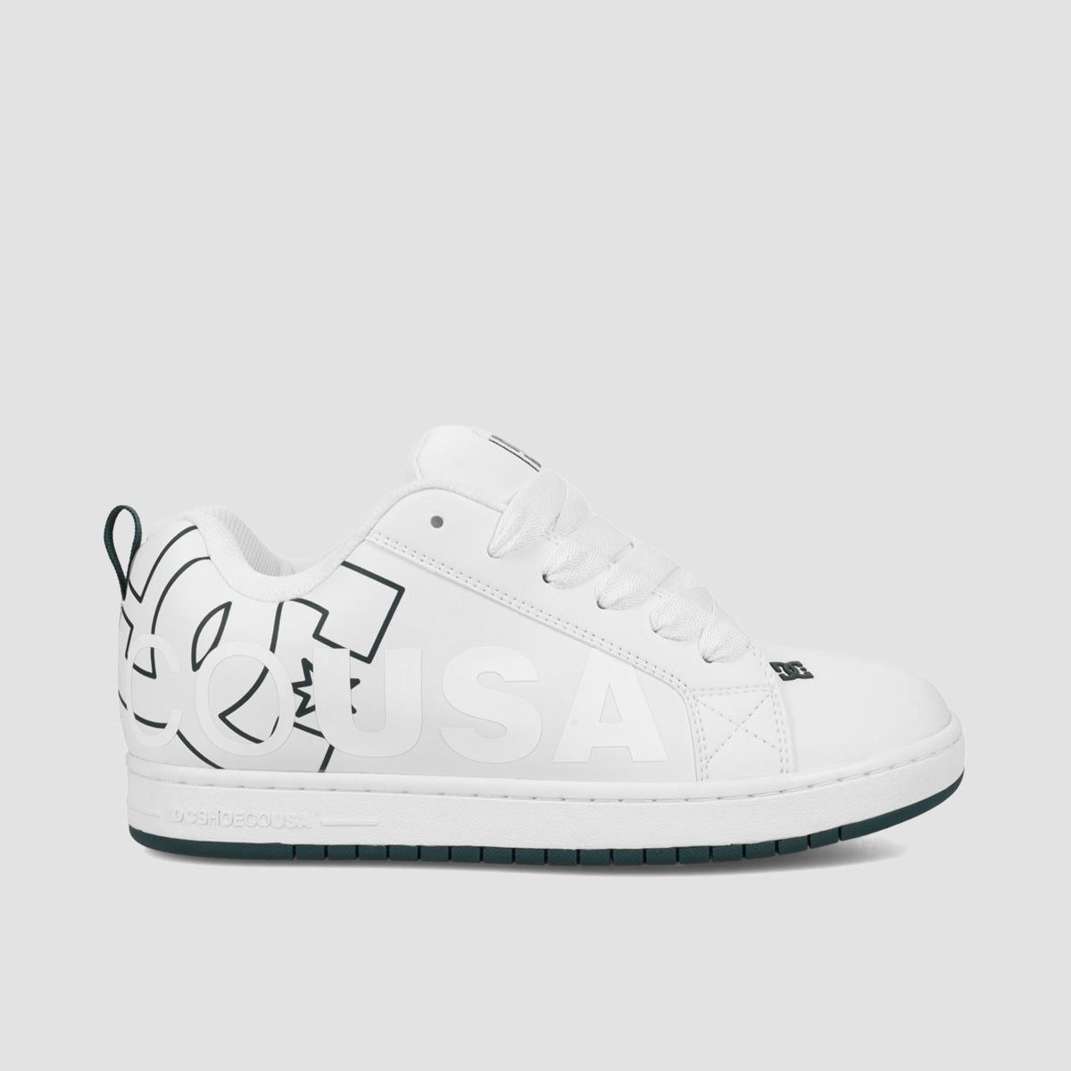 DC Court Graffik Shoes - White/Whtie/Green