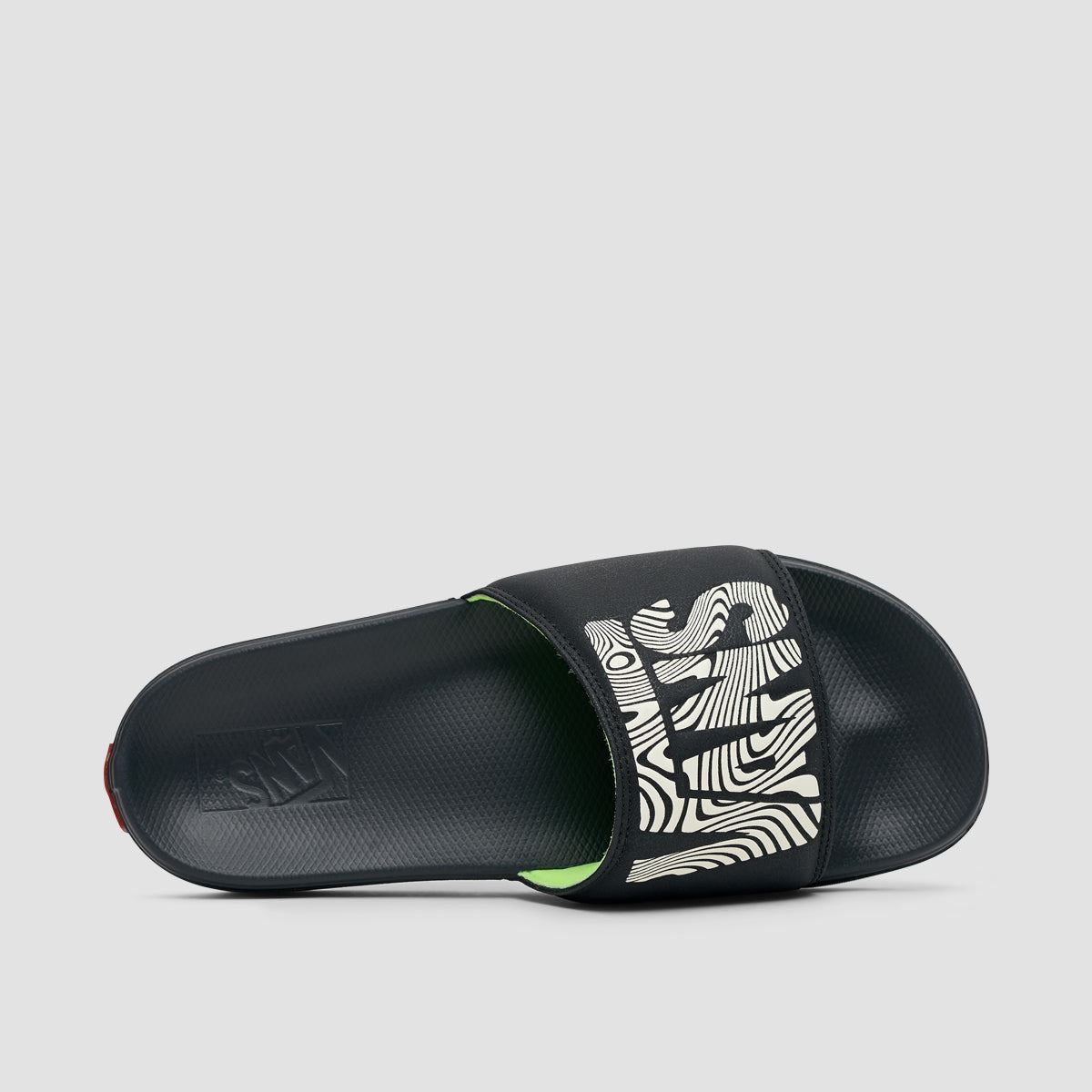 Vans La Costa Slide-On Sandals Trippy Grain Black/Black