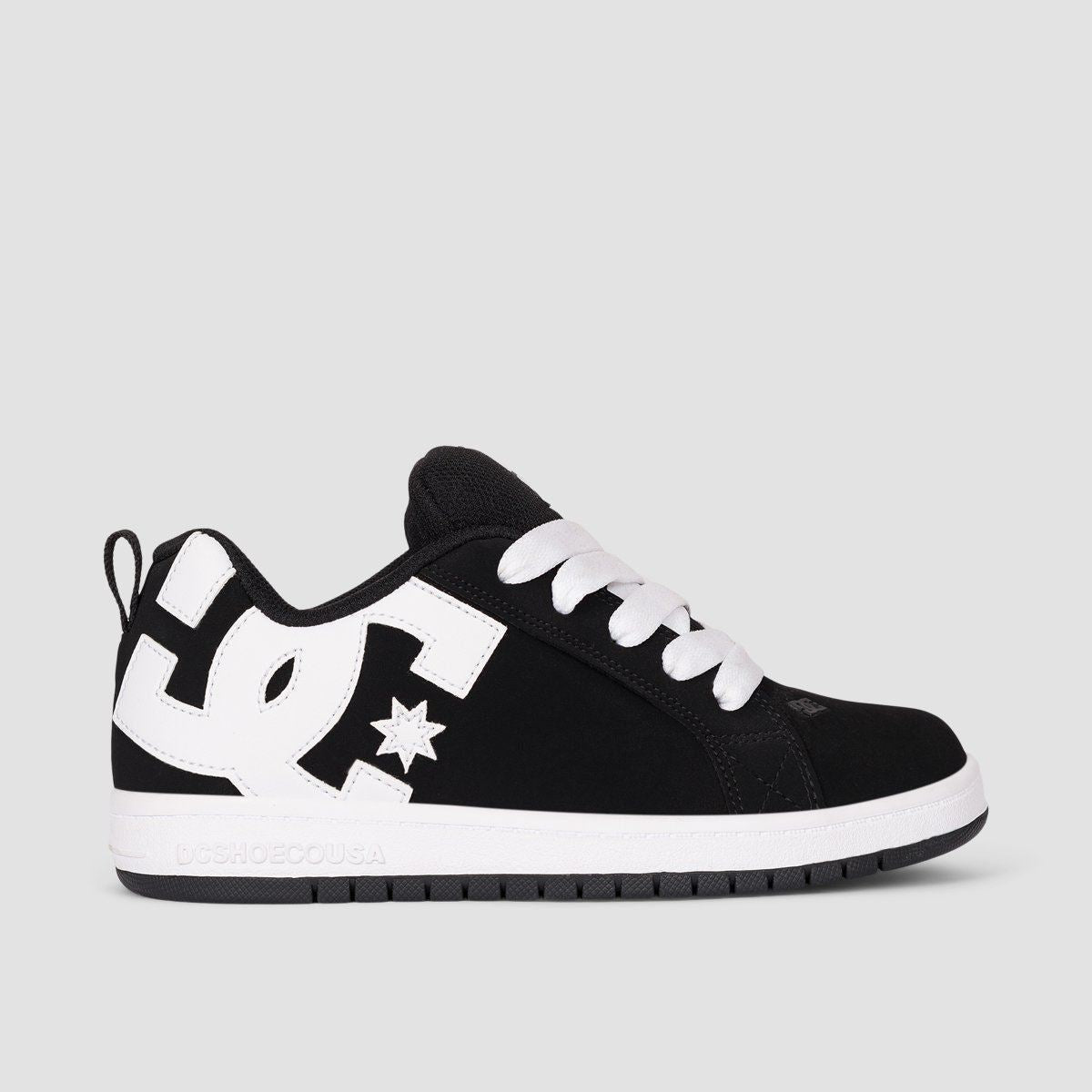 DC Court Graffik Shoes - Black/White - Kids
