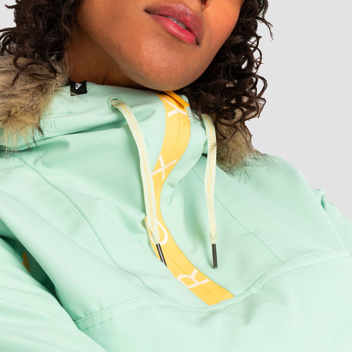 Roxy Shelter 10K Pullover Snow Jacket Cameo Green - Womens