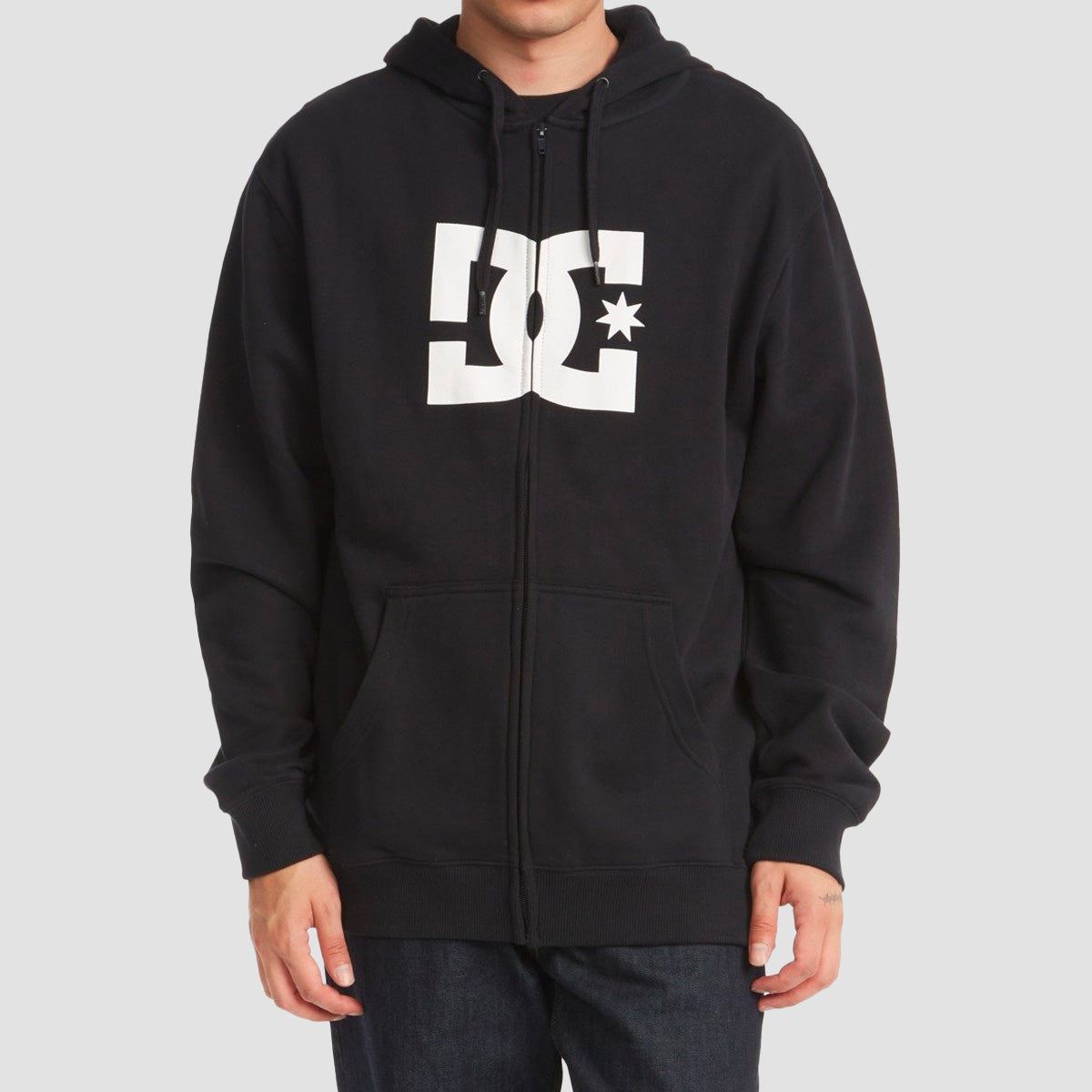 DC Star Zip Hoodie Black