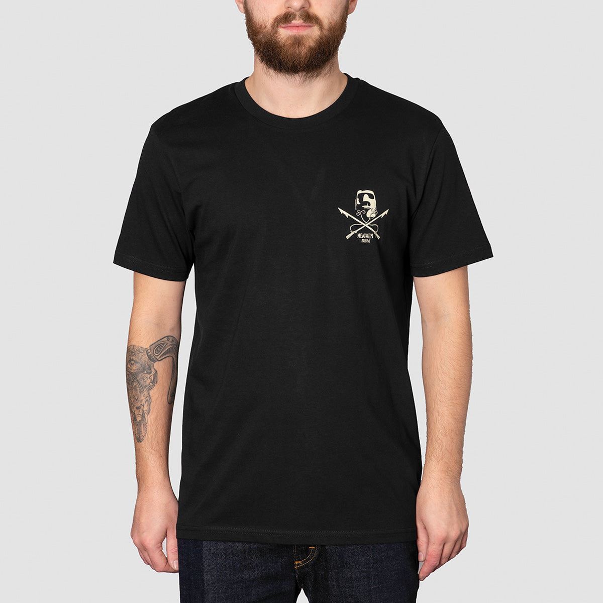 Heathen Ahab T-Shirt Black