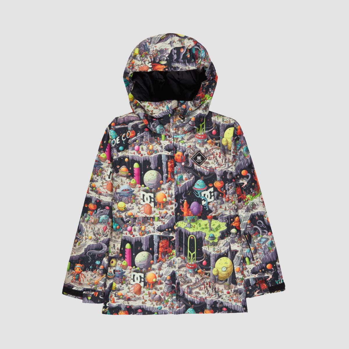 DC Basis Print 10K Snow Jacket Outer World Black - Kids