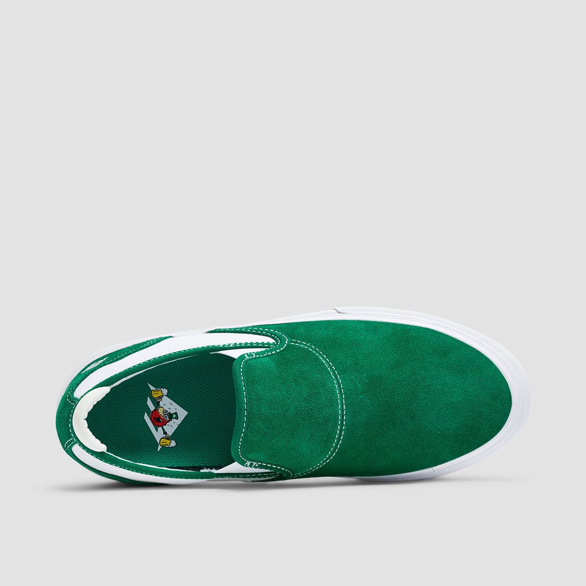 Emerica Wino G6 Slip On Shoes Green/White/Gum
