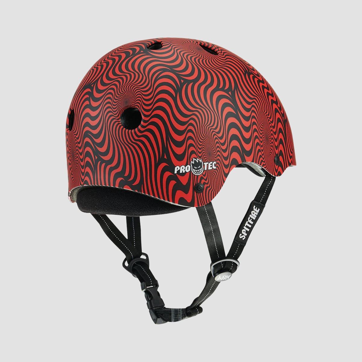 Pro-Tec X Spitfire Low Pro Helmet Red Swirl