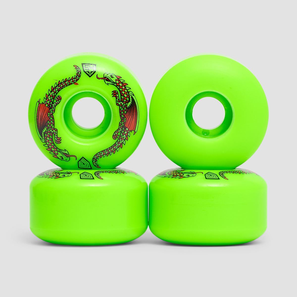 Powell Peralta Dragon Formula 93A Skateboard Wheels Green 54x34mm