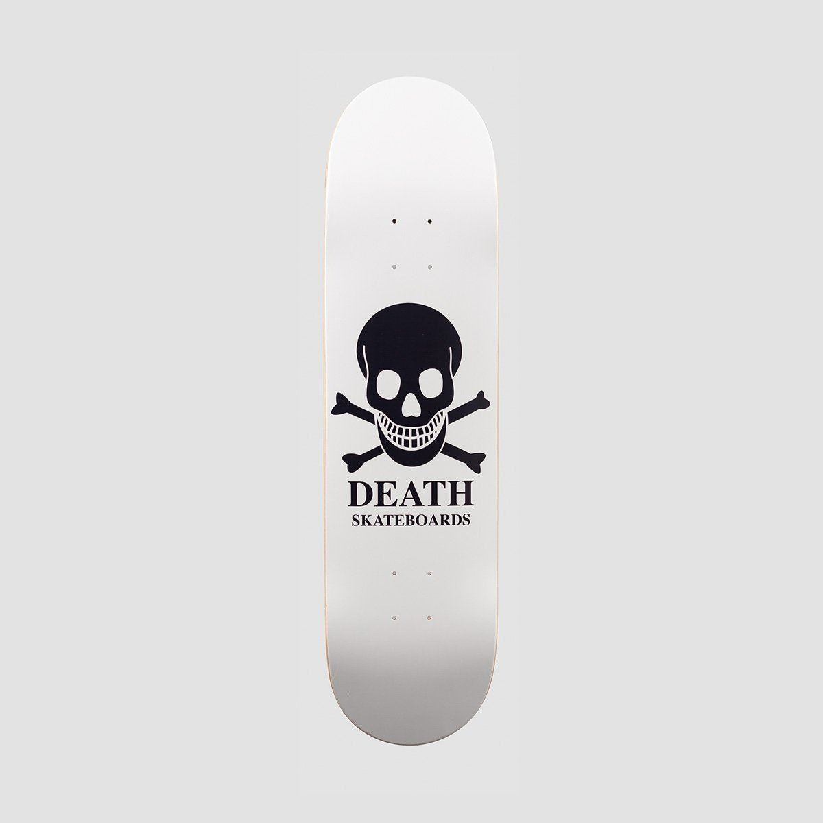 Death OG Skull Skateboard Deck White - 8"