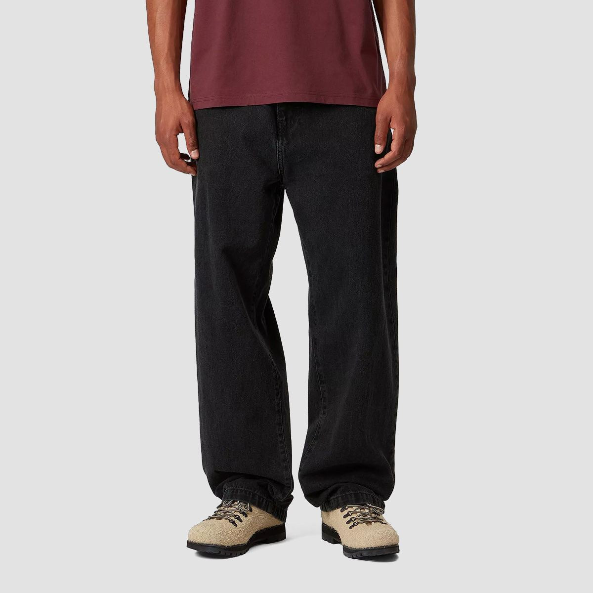 Carhartt WIP Landon Loose Fit Jeans Black Stone Washed