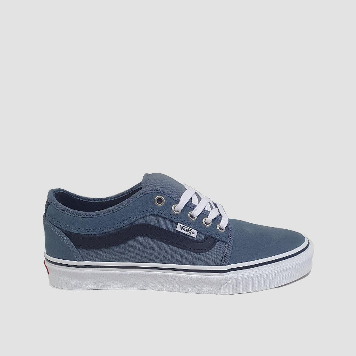 Vans Skate Chukka Low Sidestripe Shoes - Black/Slate Blue