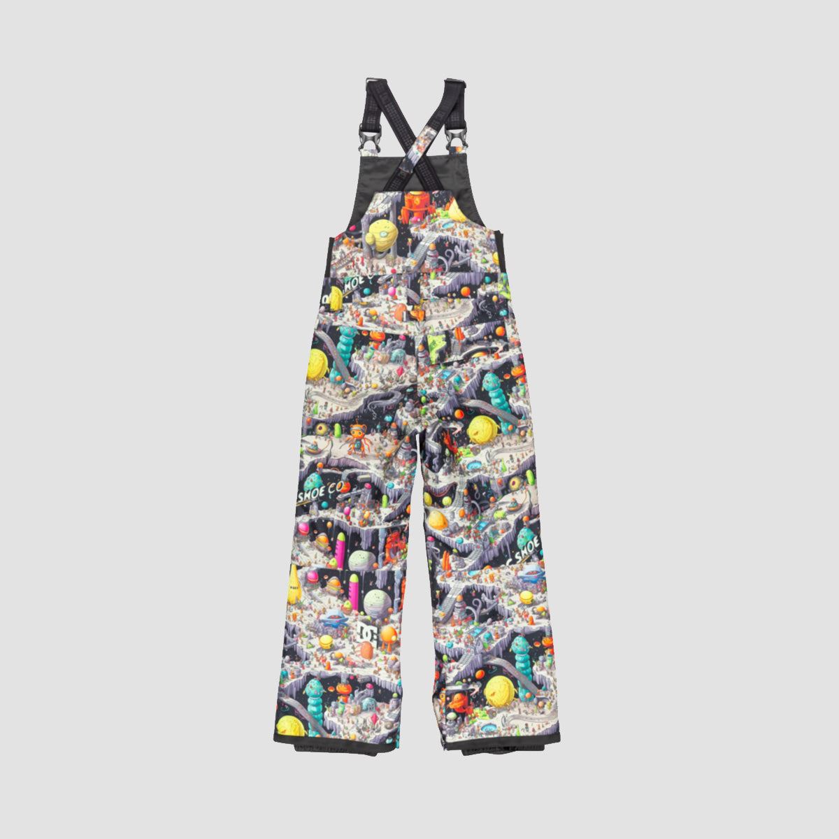 DC Roadblock Snow Bib Pants Outer World Black - Kids
