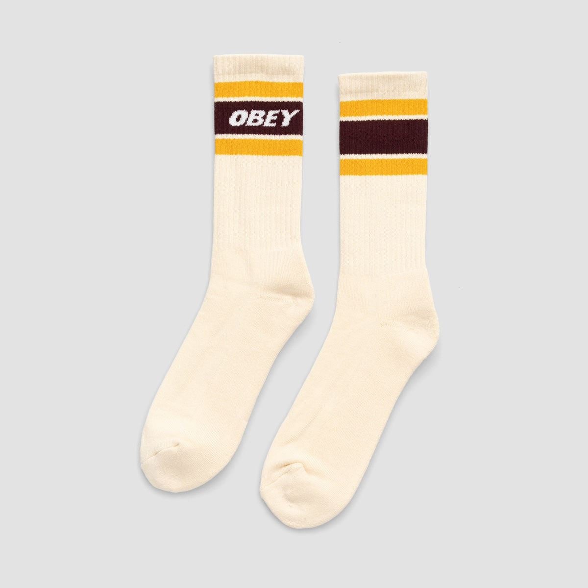 OBEY Cooper II Socks Unbleached/Zinfandel