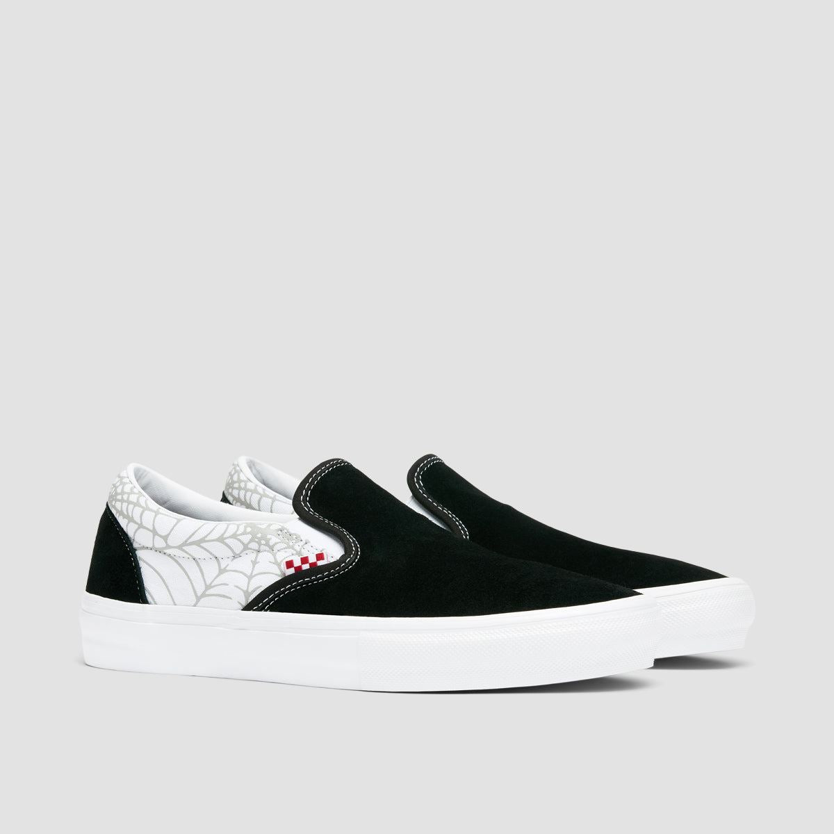 Vans Skate Slip-On Shoes - Black Widow Spider Black/White/Red