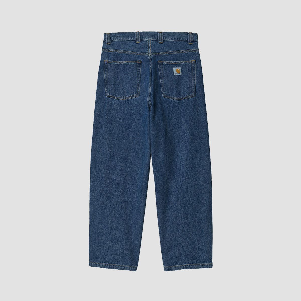 Carhartt WIP Brandon Loose Straight Fit Jeans Blue Stone Washed