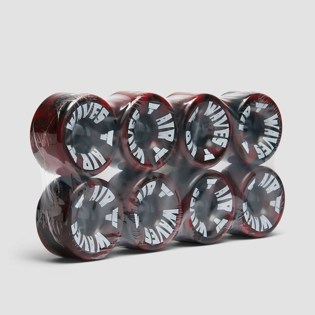 Air Waves USA 78a Quad Wheels x8 Blood Red/Black Swirl