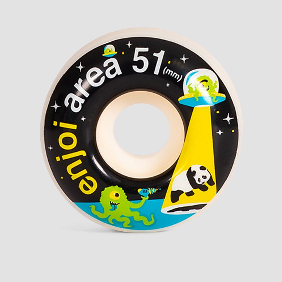 Enjoi Area 51 Skateboard Wheels Black 51mm