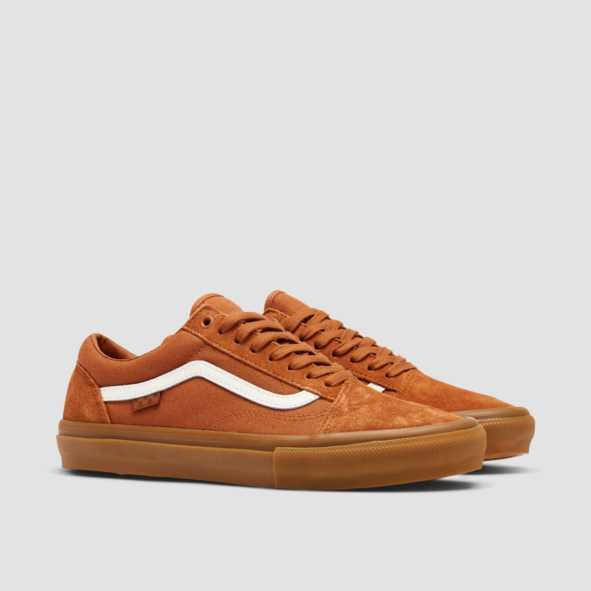 Vans Skate Old Skool Shoes - Brown/Gum