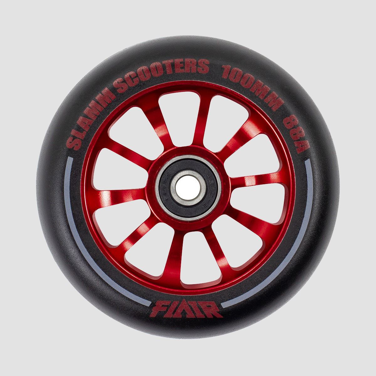 Slamm Team Wheel x1 Black/Red 110mm
