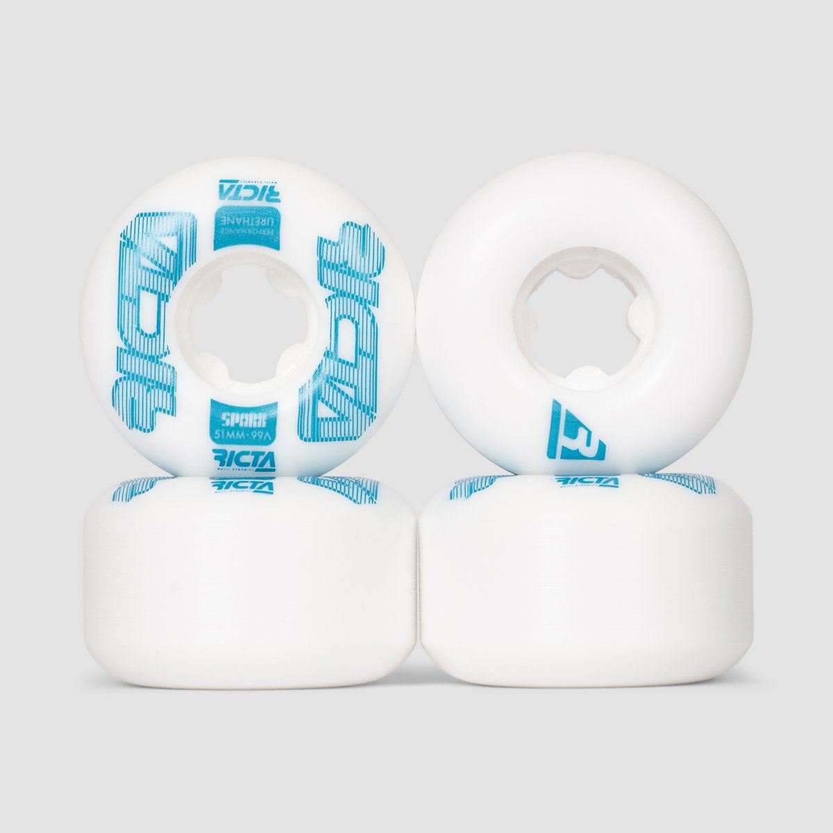 Ricta Framework Sparx 99a Skateboard Wheels White 51mm