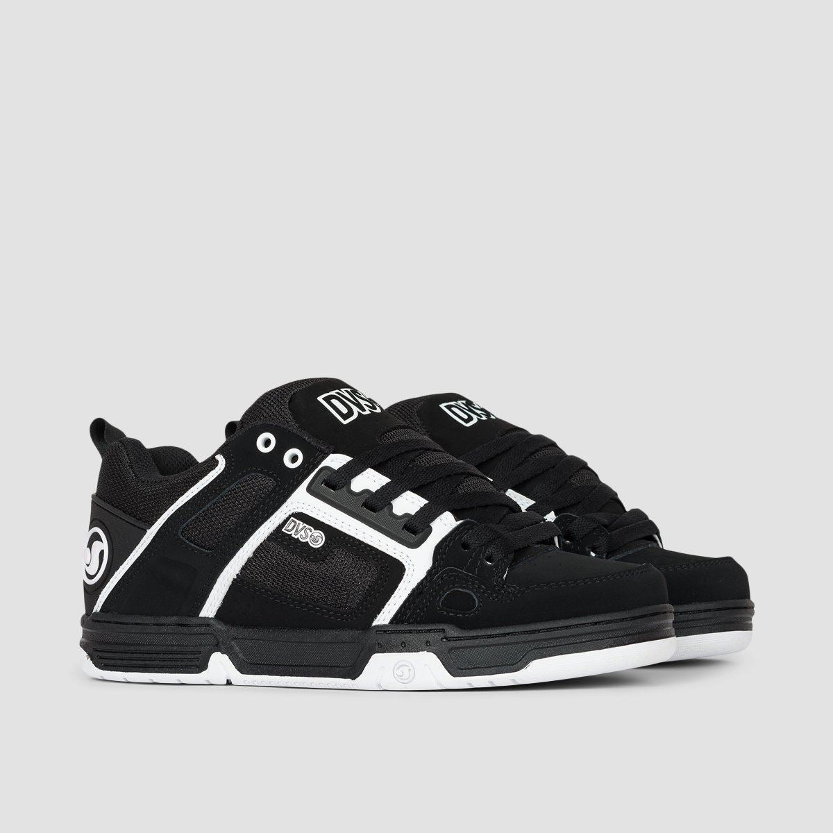 DVS Comanche Shoes - Black/White Leather