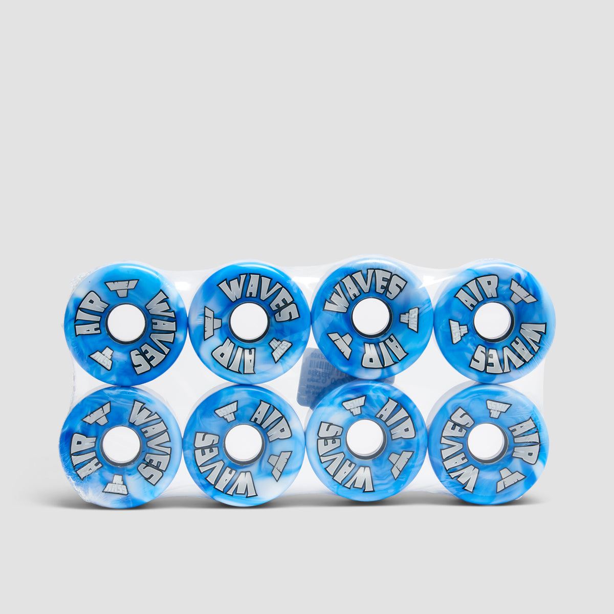 Air Waves USA 78a Quad Wheels x8 Blue/White Swirl