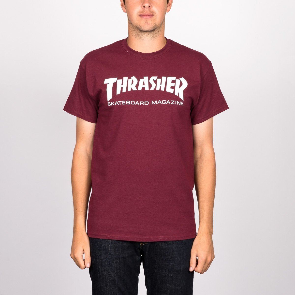 Thrasher Skate Mag Logo T-Shirt Maroon