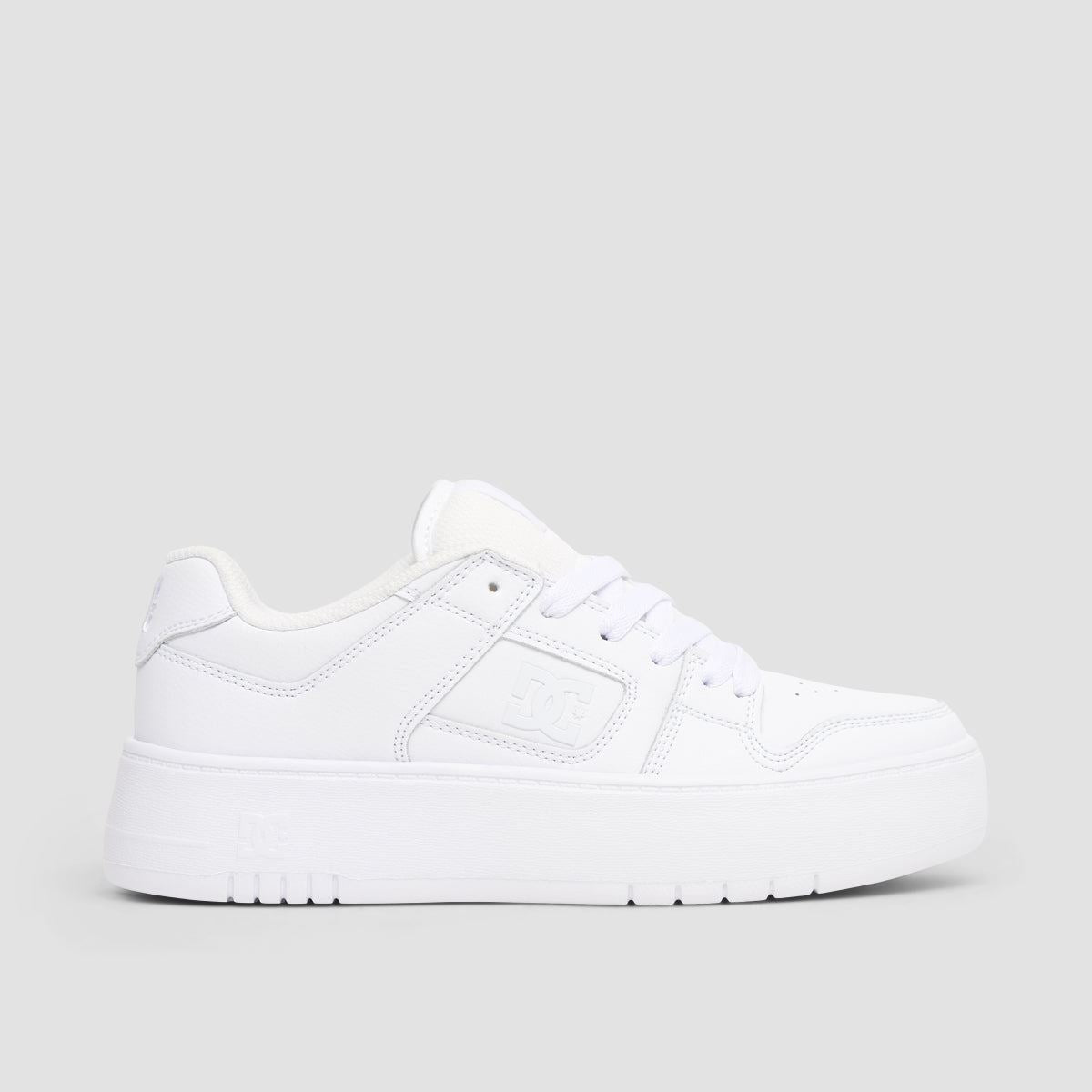DC Manteca 4 Platform Shoes - White/White - Womens