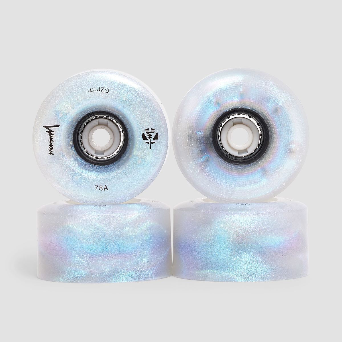 Luminous LED Quad 78a Wheels x4 Black Pearl 62mm