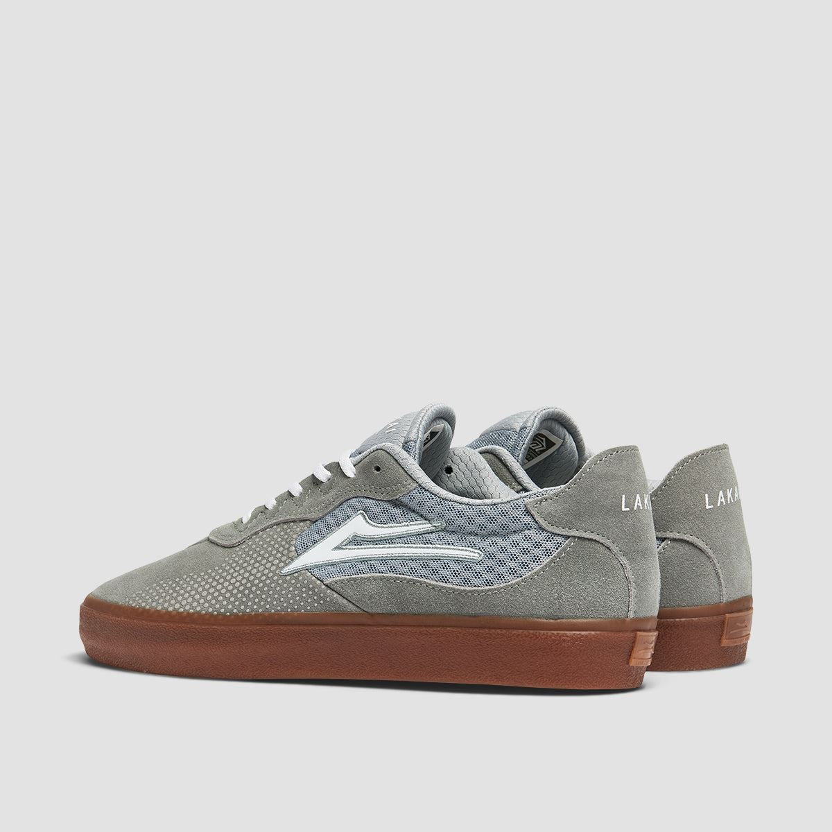 Lakai Essex Shoes - Light Grey/Gum Suede