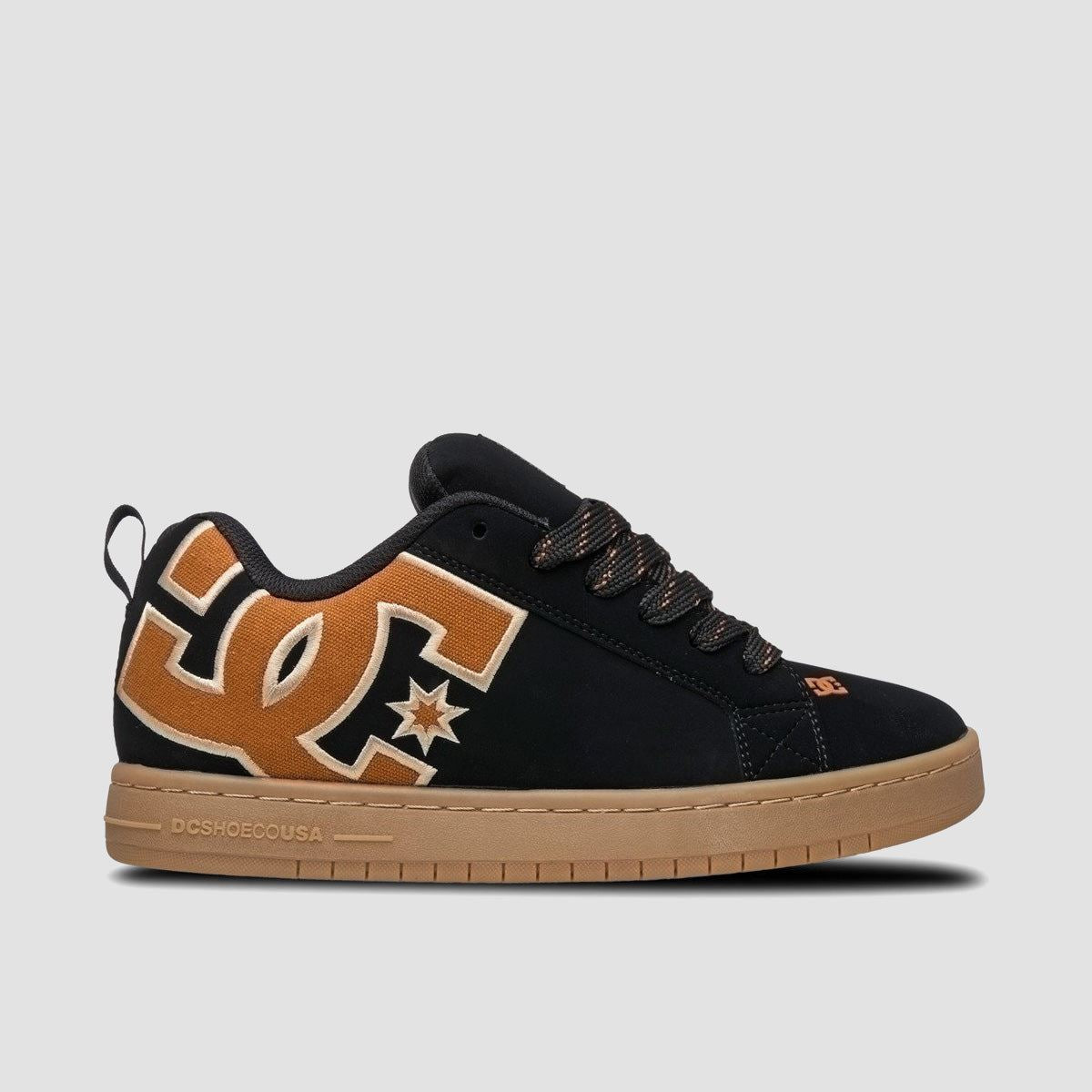 DC Court Graffik Shoes - Black/Brown/Gum