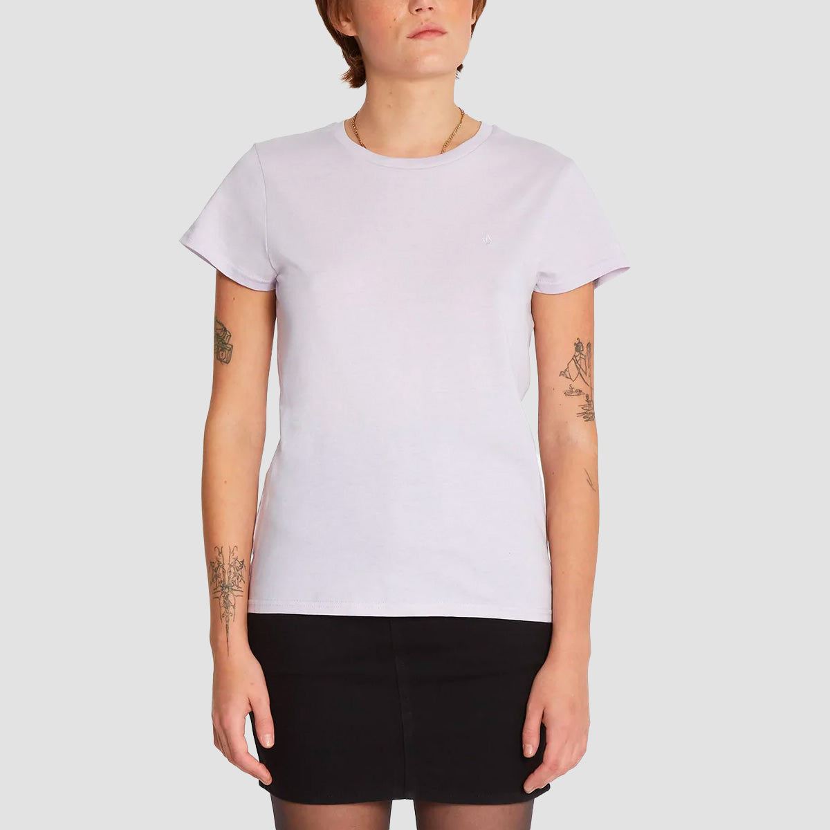 Volcom Stone Blanks T-Shirt Lavender - Womens