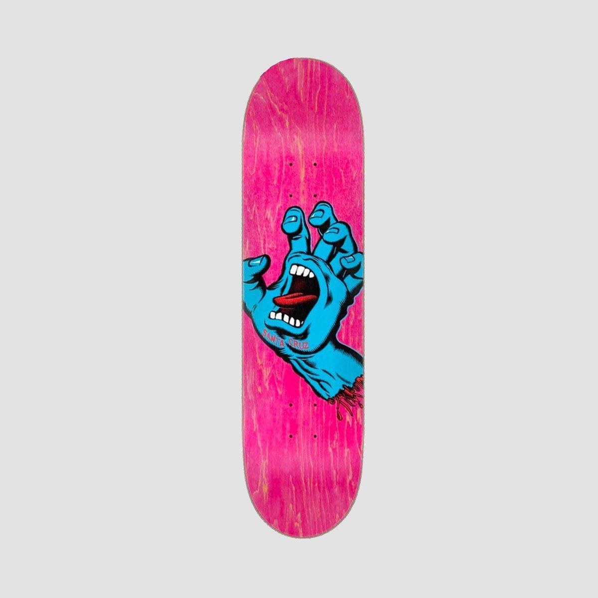 Santa Cruz Screaming Hand Skateboard Deck Pink - 7.8"