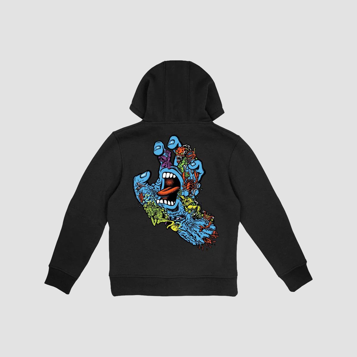 Santa Cruz Roskopp Screaming Five Pullover Hoodie Black - Kids
