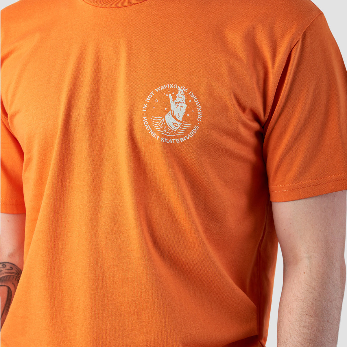 Heathen Drowning T-Shirt Orange