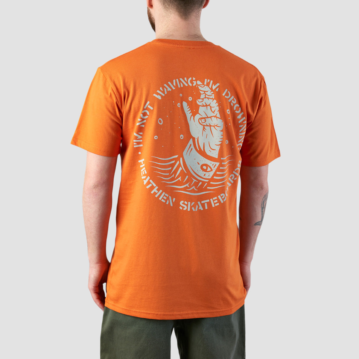 Heathen Drowning T-Shirt Orange