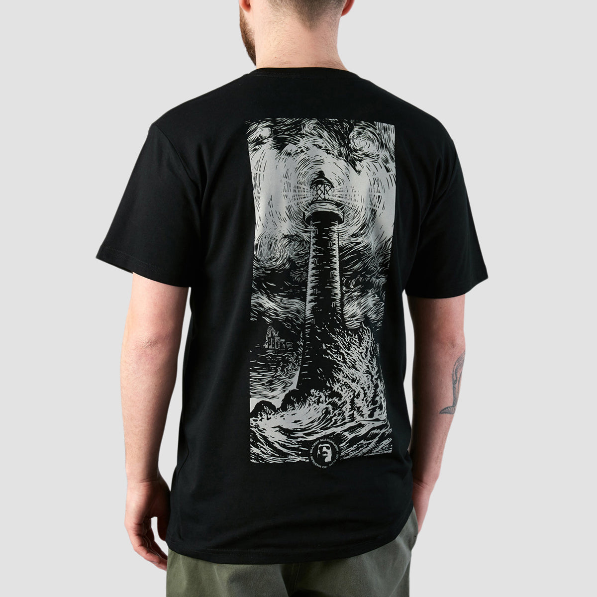 Heathen Lighthouse T-Shirt Black