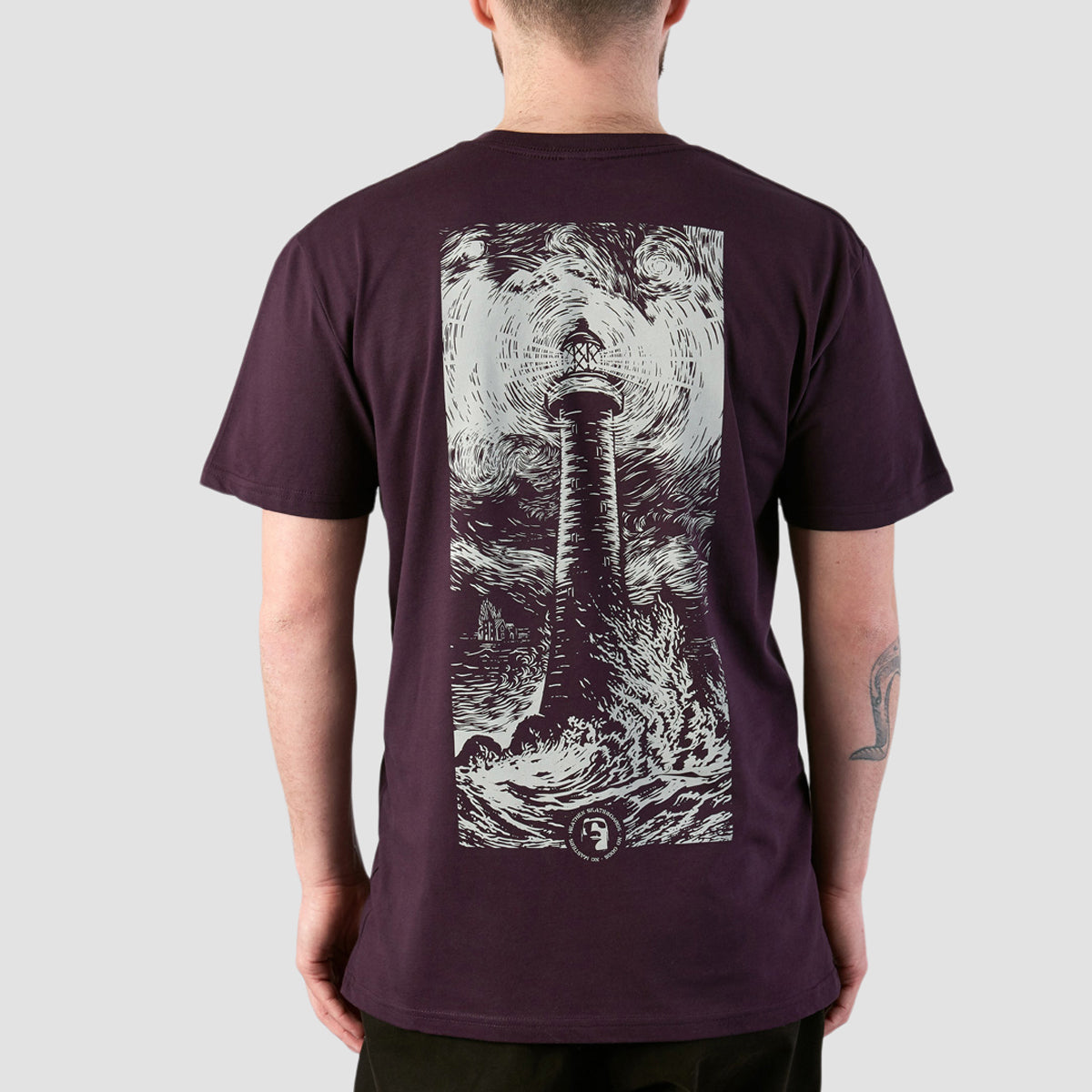 Heathen Lighthouse T-Shirt Plum