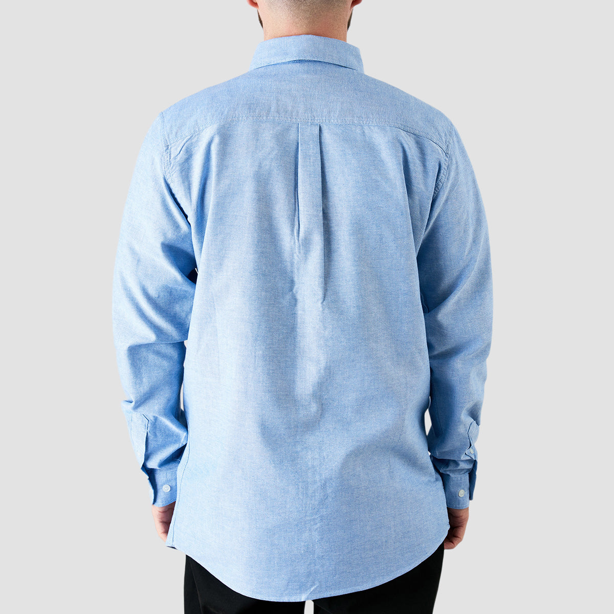 Heathen Canibal Ox-ford Longsleeve Shirt Shark Eye Blue