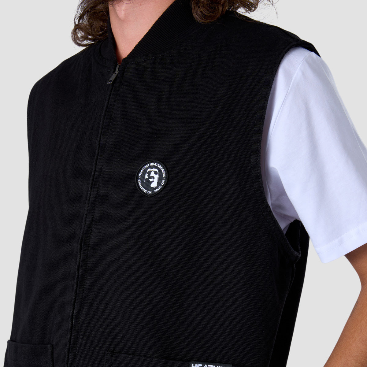 Heathen VG+ Seal Heavy Canvas Vest Jacket Void