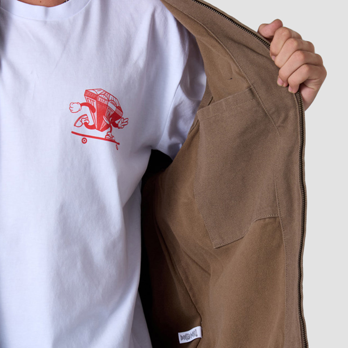 Heathen VG+ Seal Heavy Canvas Vest Jacket Nut