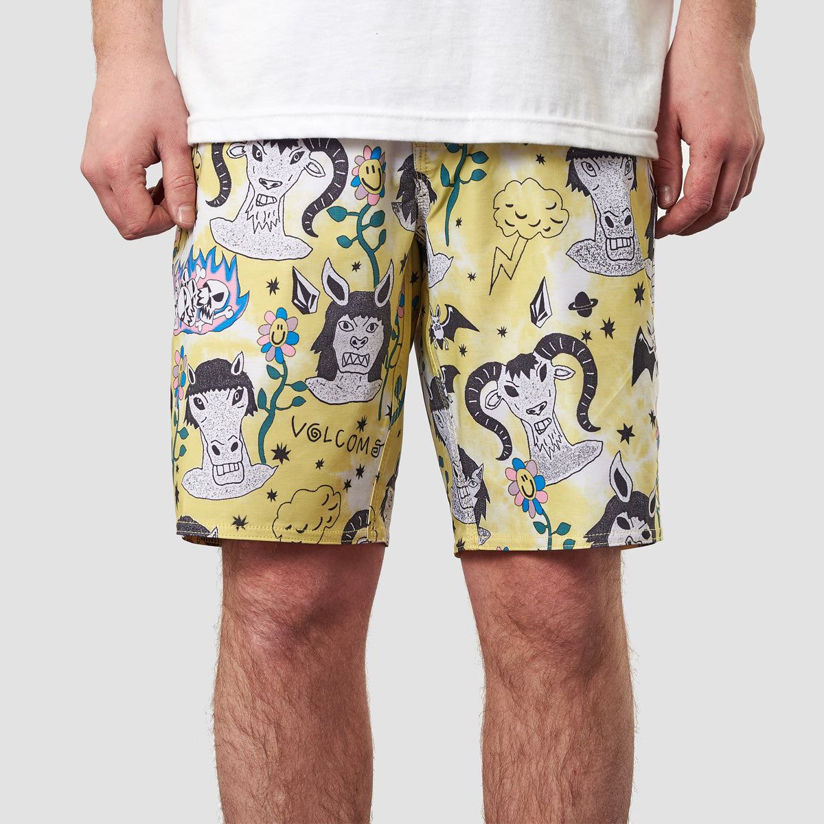 Volcom Surf Vitals Ozzy Stoney 19" Shorts Glimmer Yellow