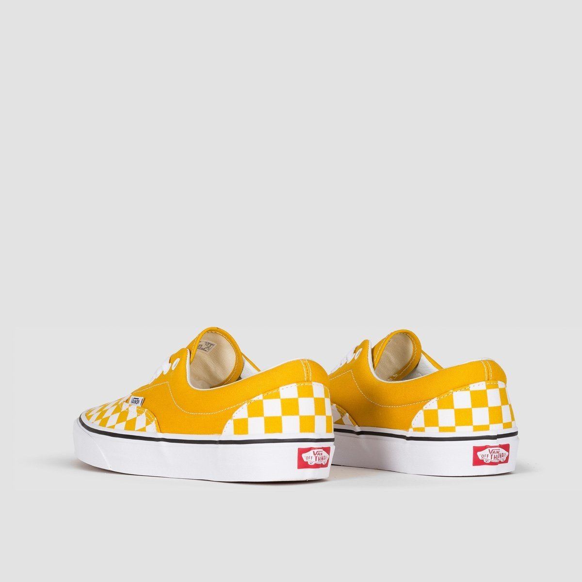 Vans Era Shoes - Checkerboard Yolk Yellow/True White