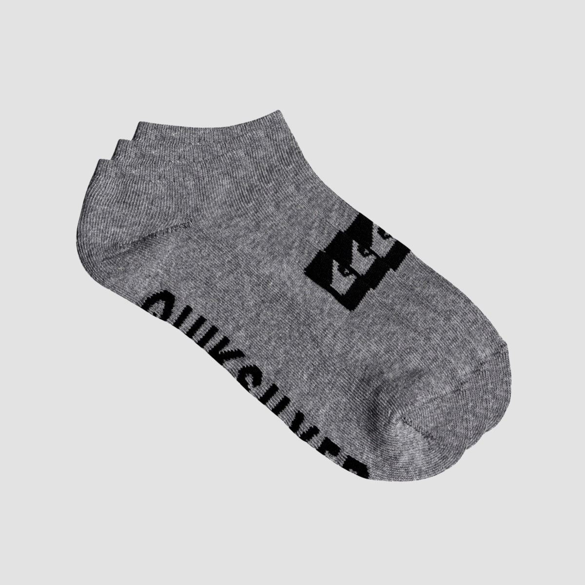 Quiksilver Ankle Socks 3 Pack Athletic Heather