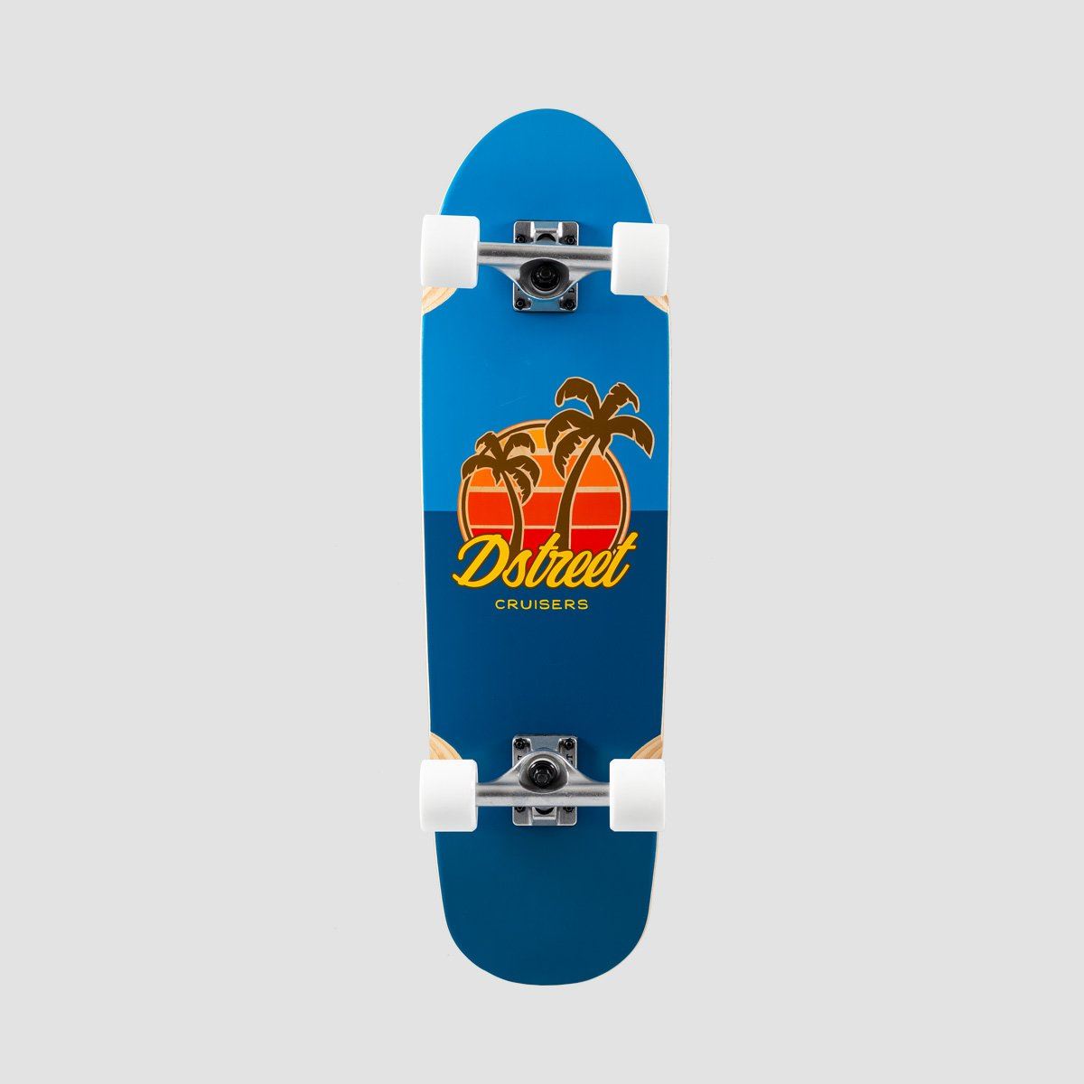 D Street Palm Cruiser Skateboard Blue - 8.38"